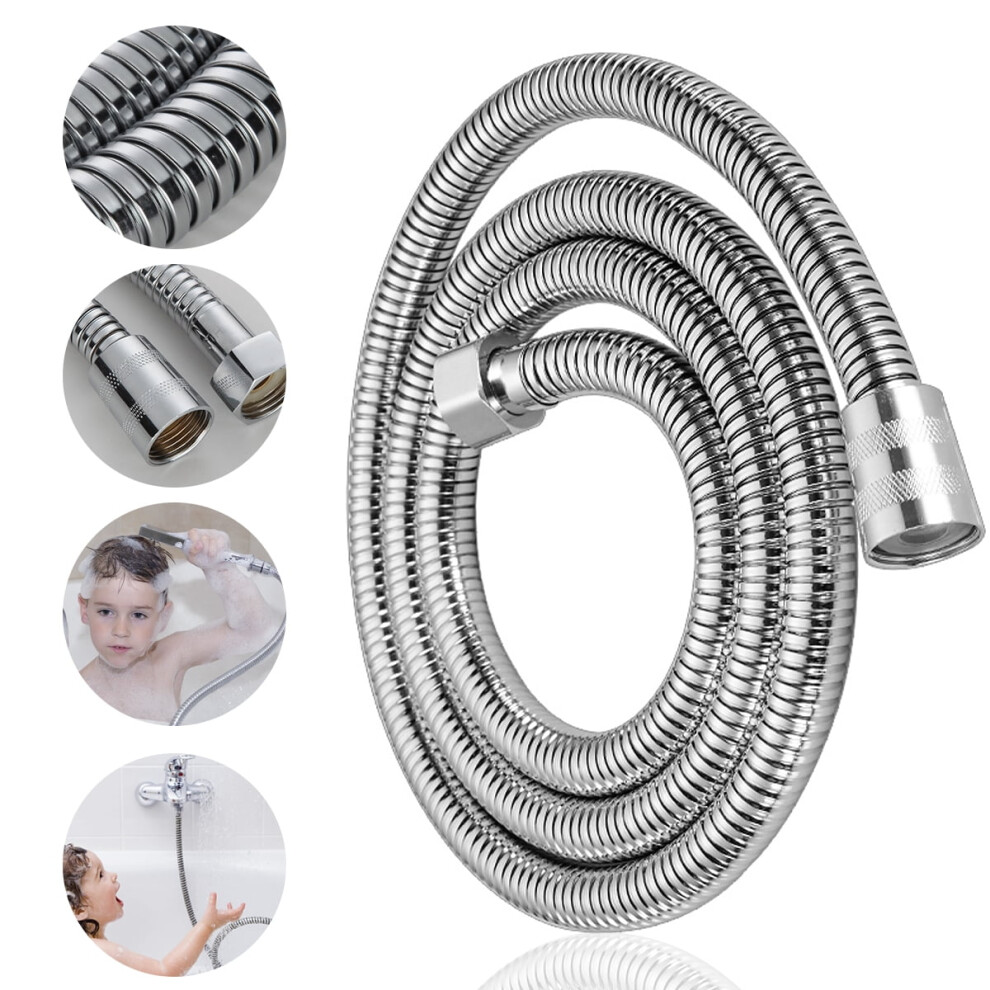 Hqzy 10Ft Shower Hose Extension Shower Hose For Hand Held Shower Extra Long Stainless Steel Bathroom Flexible 9395123106083