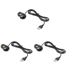Lot de 3 spots USB pour présentoirs à bijoux, vitrines, tableaux - Alliage d'aluminium, éclairage d'intérieur, compatible avec les petits meubles