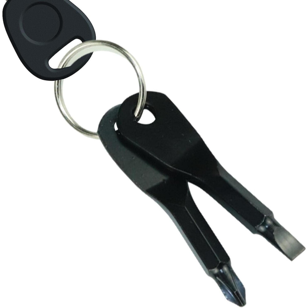 Mini Screwdriver Set With Keychain, Portable Flathead & Phillips Tool, Funny Stocking Stuffer For Adults 9395123106953