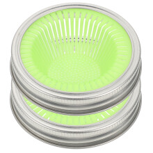 2 Pcs Mason Jar Lids Mason Jars Strainer Sprout Maker for Home Mason Jar Screen Lid Wide Mouth Canning Lids Sprout Lids