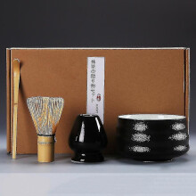 4-piece Traditional Matcha Gift Set Bamboo Ceramic Matcha Bowl With WhiskBY 6