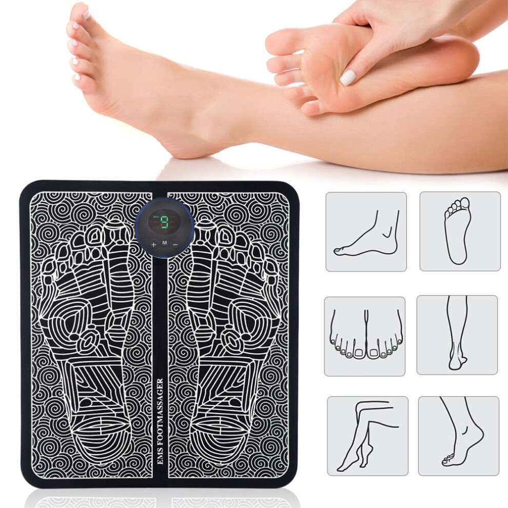 Foot Massager Electric Deep Kneading Foot massager Portable massage Booster to improve circulation and relieve muscle pain for home office use