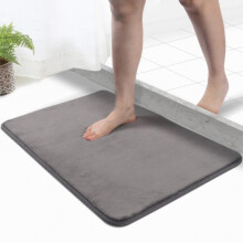 Badkamermat van traagschuim, 51 x 79 cm, absorberende antislip vloermat voor voor het bad of toilet.