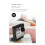 Alarm Clock Digital Electronic Alarm Clocks Visual Timer Mirror Temperature Clock with Snooze Function Desk Clock White 2