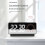 Alarm Clock Digital Electronic Alarm Clocks Visual Timer Mirror Temperature Clock with Snooze Function Desk Clock White 3