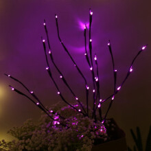 LED-verlichting voor thuis: LED-wilgentaklamp, bloemvormige verlichting, 20 lampjes, kerstdecoratie voor thuis, feestjes en tuindecoratie.