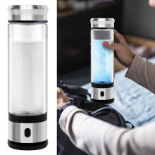 Draagbare waterstofwatergenerator, oplaadbare waterstofwaterionisatorbeker van 380 ml, geschikt voor waterstofrijk gezondheidswater voor op reis,