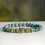 RSAMD Charm8mm Ξύλινες χάντρες Λάβας Τυρκουάζ Μαλαχίτης με κεφαλή λεοπάρδαλης για 1