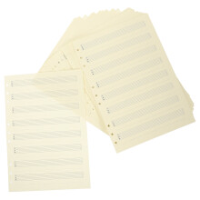 Papel avulso para cadernos, 100 folhas, para reposição.