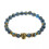 RSAMD Charm8mm Ξύλινες χάντρες Λάβας Τυρκουάζ Μαλαχίτης με κεφαλή λεοπάρδαλης για 5