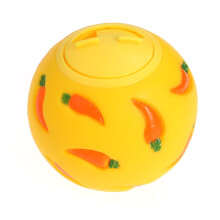 Brinquedo interativo para cães e gatos com dispensador de comida, ideal para mastigar (estampa aleatória).