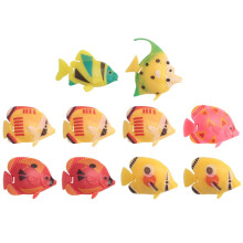 10x Drijvende kunstmatige decoratie Visdecoratie Decoratieve aquariumaccessoires