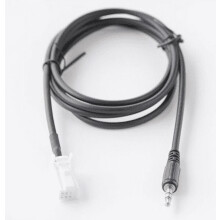 Cavo AUX, adattatore cavo ingresso audio AUX per autoCavo jack audio Aux da 3,5 mm Cavo neroAdattatore AUX femmina da 3,5 mm per auto