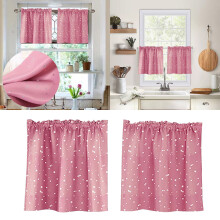 Hxoliqit Star Curtains Short Curtains Small Curtains Rod Curtains Kitchen Coffee Curtains Bedroom Curtains Lace Curtains 24 X 29 Inch 2 Panels