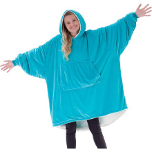 THE COMFY Original | Coperta indossabile oversize in microfibra e sherpa, vista a Shark Tank, taglia unica