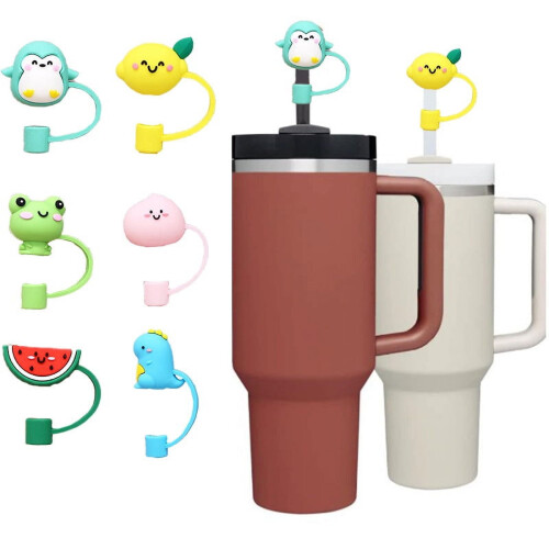 Καπάκι Janrevotw Stanley Cup Straw, Σιλικονούχο καπάκι από καλαμάκι συμβατό με ποτήρια 30 & 40oz