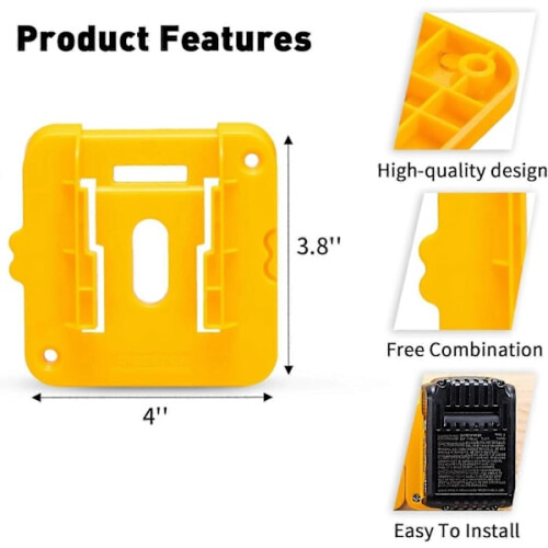 Θήκη μπαταριών Dewalt 20V-60V, συσκευασία 10 τεμαχίων, κατάλληλη για μπαταρίες 1