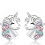 Cercei SIISLL Unicorn Turmaline, Argint Opal, Pachet de 2 1