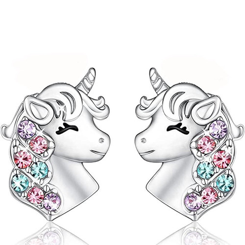 Cercei SIISLL Unicorn Turmaline, Argint Opal, Pachet de 2