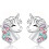 Cercei SIISLL Unicorn Turmaline, Argint Opal, Pachet de 2 2