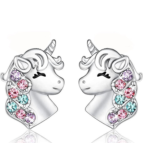 Cercei SIISLL Unicorn Turmaline, Argint Opal, Pachet de 2 1