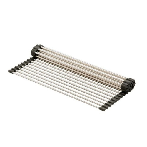 Ρολαριστή Ράφι Πιάτων - 52x31cm Ασημί 1