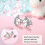 Cercei SIISLL Unicorn Turmaline, Argint Opal, Pachet de 2 3