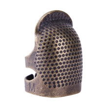 CHAXIN Bronze Embroidery Finger Sleeve Adjustable Thread Pressing Thimble Handmade Handworking Anti Slip Needle Hoop Practical Sewing Accessories