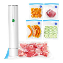 Machine sous vide pour aliments - Appareil de mise sous vide portable sans fil avec 10 sacs de mise sous vide, pour la conservation et le maintien de