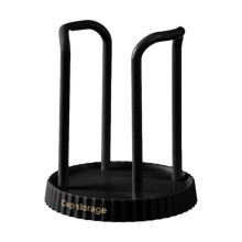 Soporte para tazas DOMELAY, organizador de tazas de café, contenedor de suministros, tapa organizadora, estante para bebidas, color negro.