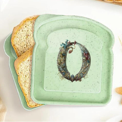 DEKAXID Customizable Toast Keeper With Lid - Fresh Bread Storage Box 26 Letters Available 2
