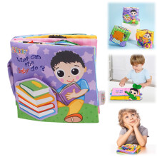 Soft Activity Baby Book What Should I Wear Sensory Travel Toys Baby Dressing Dolls Three Baby Multifunctional Cloth Books