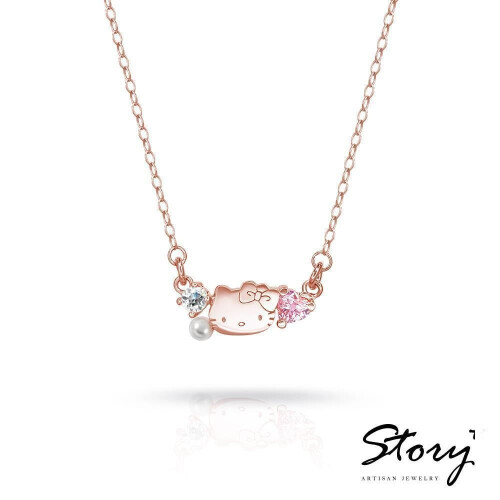 [Aankoop] Hello Kitty Hello Kitty-Shiny Pink Era Sterling Silver Necklace 1