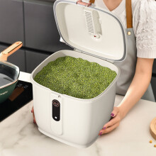 Kayannuo Rientro a scuola - Dispenser di riso ermetico, compatibile con cereali, grano, farina, alimenti per animali domestici, grande contenitore da