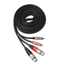 Ofertas del Cyber Monday 2024: Cable de audio Viflosae de 2 machos a 2 XLR, cable amplificador para enchufe AV XLR y dispositivos electrónicos.