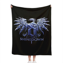 Shinedown Band -heittohuopa, erittäin pehmeä samettinen huopa, kevyt päiväpeitto, lahjoja syntymäpäiville, jouluksi, halloweeniksi jne. -
