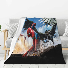 Spider-Man Fleecedecke, superweiche, kuschelige Überwurfdecke, Kinderbettwäsche – Eigenschaften: Superweich, 152 x 127 cm