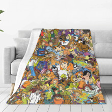 Scooby Doo -heittopeitto pehmeä pehmoinen matkapeitto makuuhuoneeseen olohuoneeseen sohvalle toimistoon kaikkina vuodenaikoina lahja naisille
