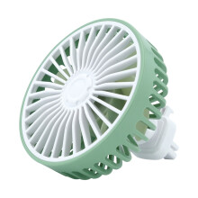 Ventilator auto multifuncțional cu lumină RGB, aromaterapie și împrospătare la 360, USB, 3 viteze, pentru mașină/acasă/birou, compatibil cu