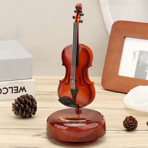 Jacenvly Toys Κορίτσια 3-6 ετών Μουσικό κουτί βιολιού σε προσφορά Μουσικό κουτί για