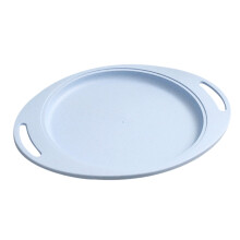 Assiettes en paille de blé de 27 x 34 cm, compatibles lave-vaisselle et micro-ondes, légères, réutilisables, incassables, sans BPA et non