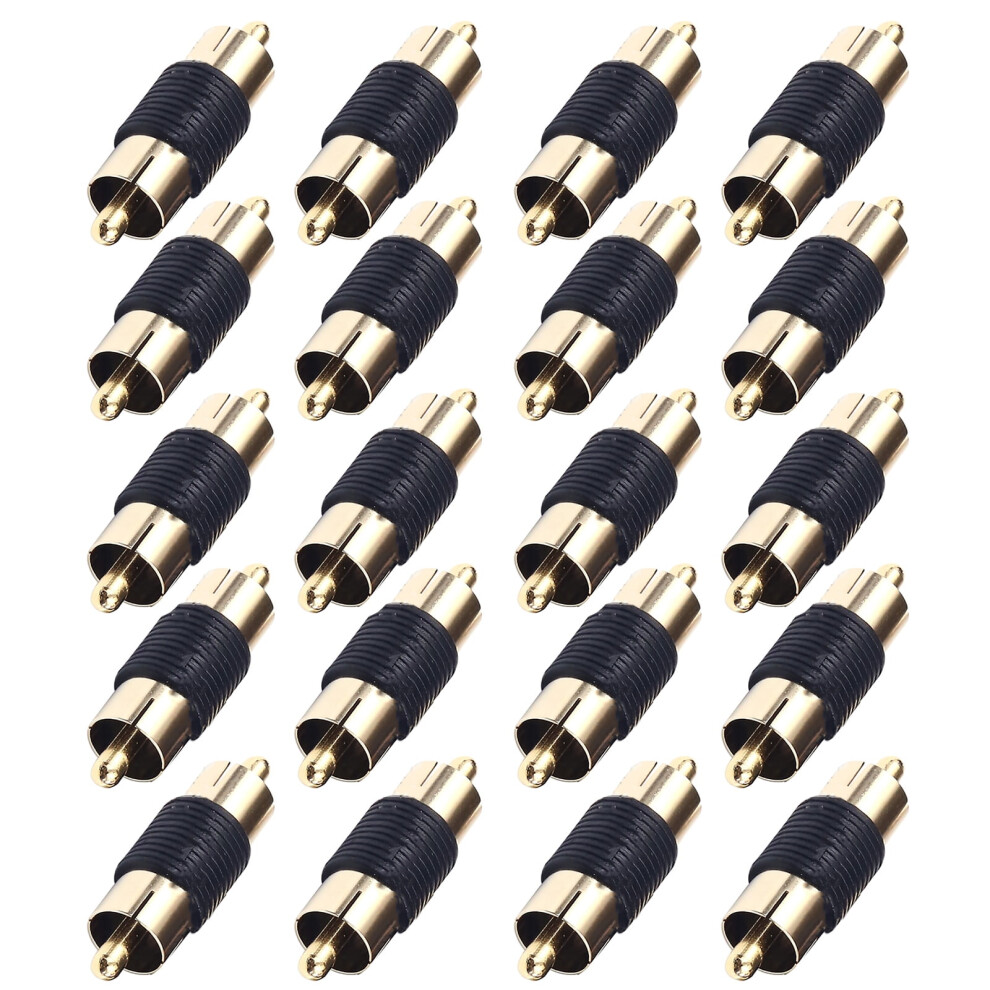 20Pcs Male To Male Coupler Connectors Easy To Install For Extending Audio And Video Cables 9395123535333