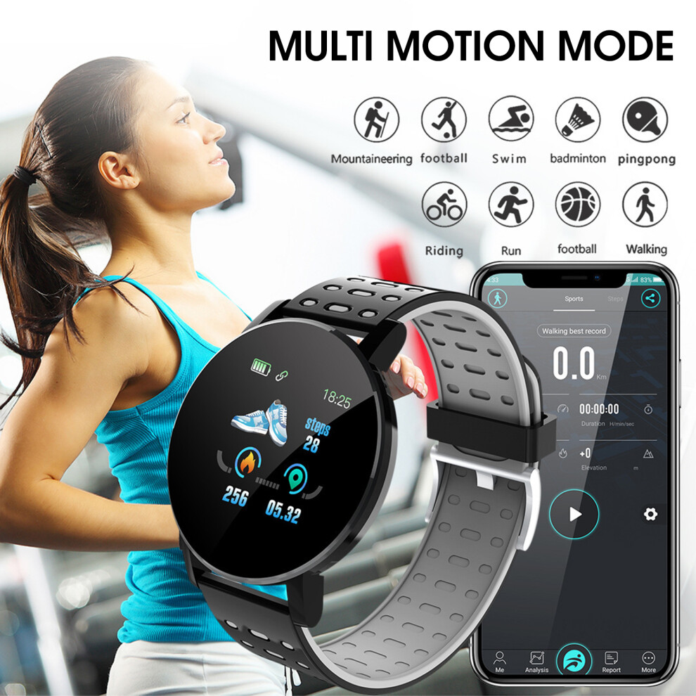 Aurora Trade 119 Plus Smart Watch Multifunctional Health Monitoring Waterproof Fashion Sports Heart Rate Monitor Smart Watch For Running 9395123633398