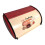 Bread Box for Kitchen Countertop, Bread Storage Container, Metal Bread Bin, Farmhouse Bread Keeper, Corner Bread Box, Red 1