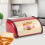 Bread Box for Kitchen Countertop, Bread Storage Container, Metal Bread Bin, Farmhouse Bread Keeper, Corner Bread Box, Red 4