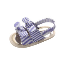 OAVQHLG3B Sandali da bambina a righe tinta unita, scarpe estive piatte per neonate, primi passi