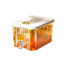 Distributeur de boissons transparent Poaug1Gallon avec bec verseur filtrant, compatible avec le rangement au réfrigérateur, petit porte-carafe
