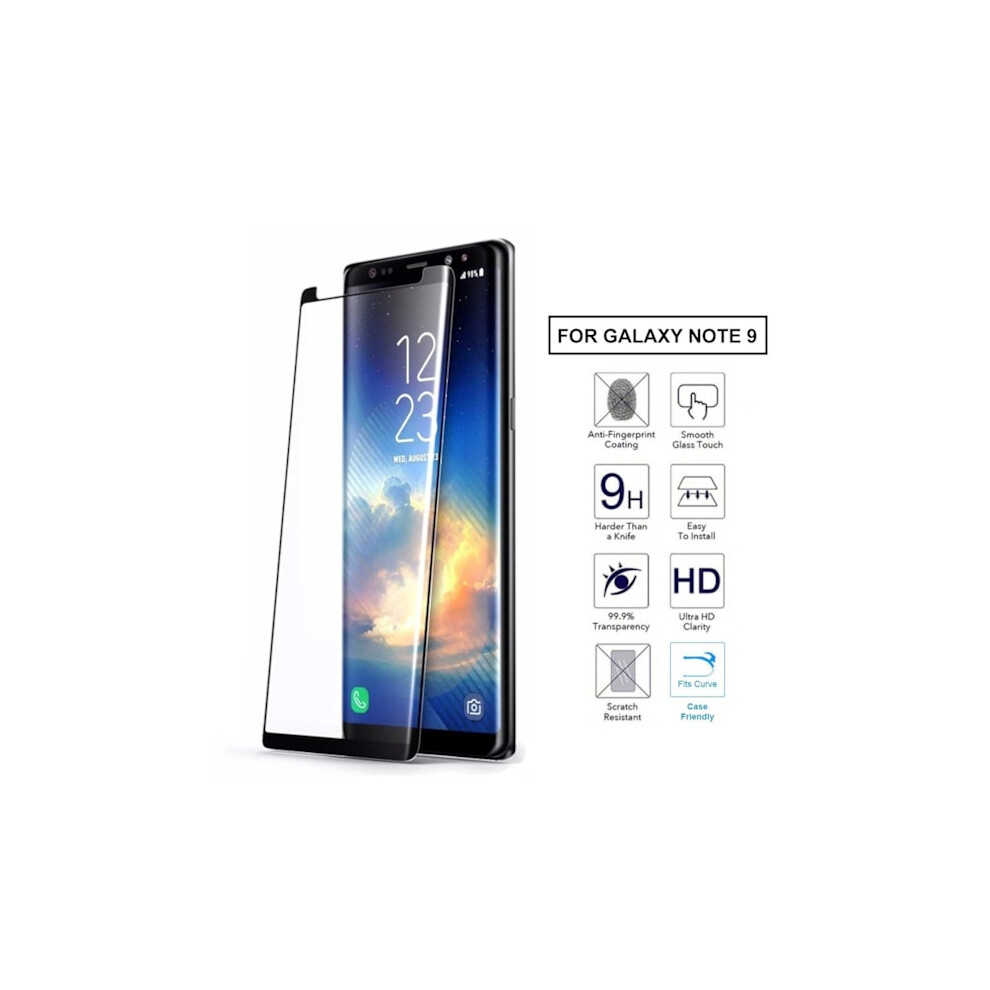 [2-Pack] Galaxy Note 9 Screen Protector Tempered Glass Carbon Fiber Black 9395123738055