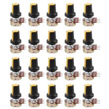 20 szt. 10K OHM3 Terminal liniowy stożkowy obrotowy potencjometr audio typu B
