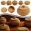 Caixa de mesa circular com estampa de vinhas de outono, decoração variada para mesa B4U2H9 2